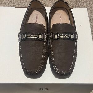 Bruno Marc Brown Slip-On Loafers